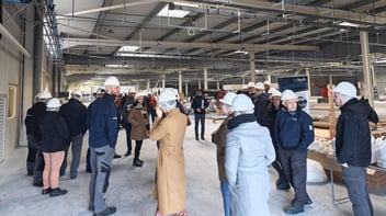 Premières visites pour la nouvelle usine !